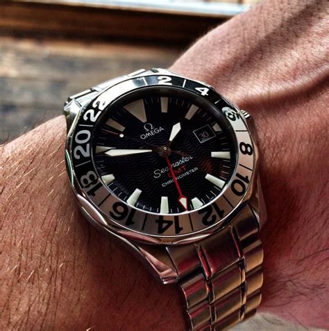 omega seamaster change time|Omega Seamaster gmt 50th anniversary.